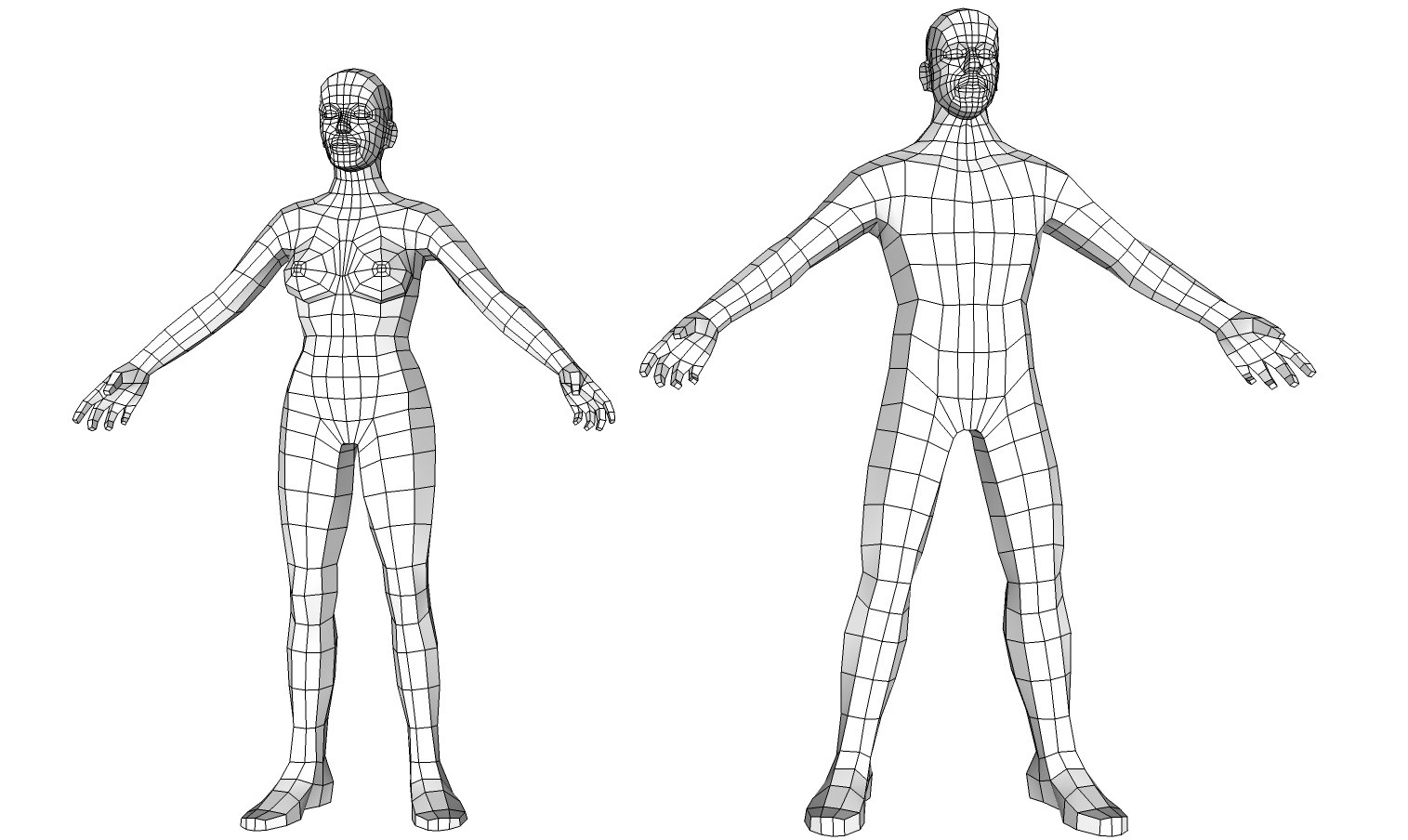 3D human base mesh model TurboSquid 1586031