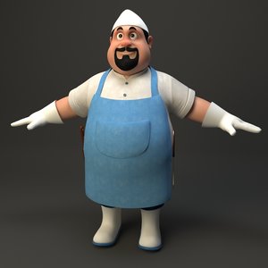 3D model chef