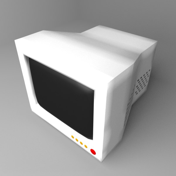 Crt monitor 12 inch model - TurboSquid 1586079