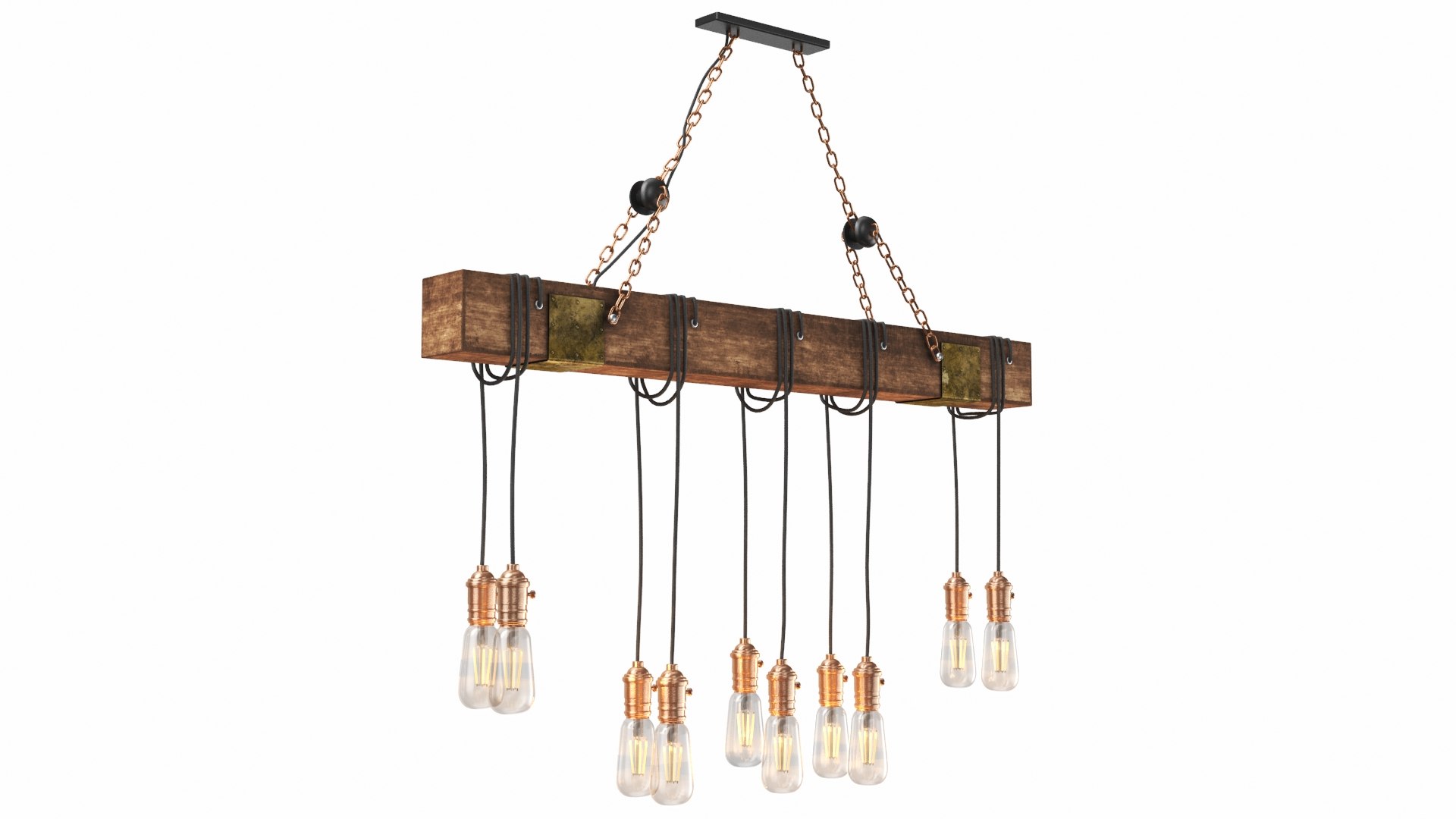 Picture of Real industrial chandelier bulb light model - TurboSquid 1586219