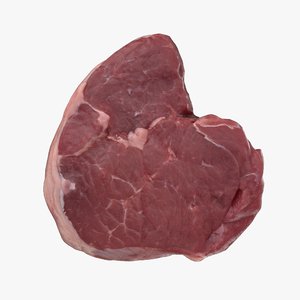 raw lamb leg steak 3D model