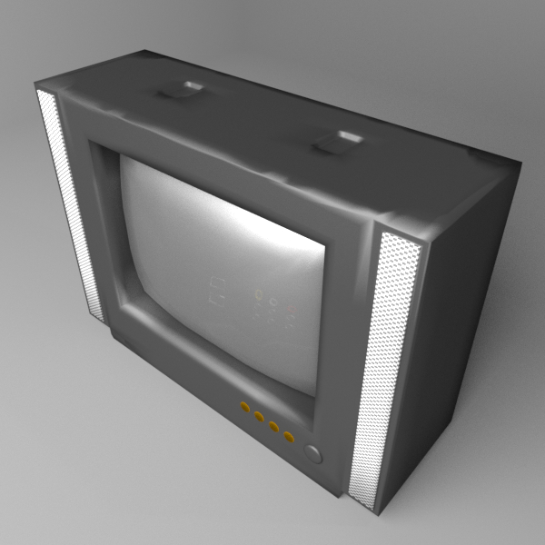 Old Tv Blender Models for Download TurboSquid