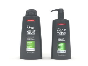 3D dove men care shampoo