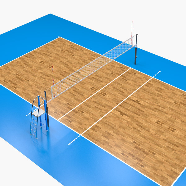 Volleyball volley court model - TurboSquid 1586784