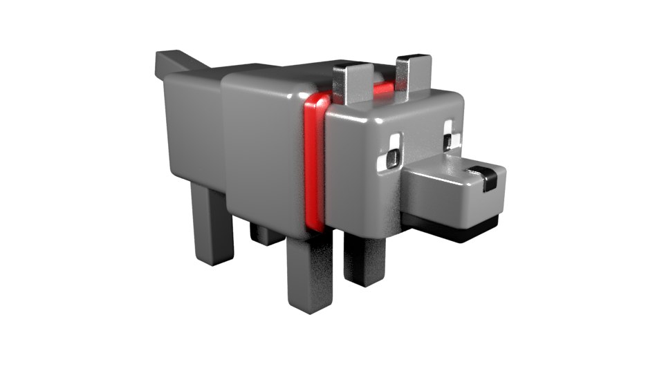 3D dog minecraft model - TurboSquid 1586877