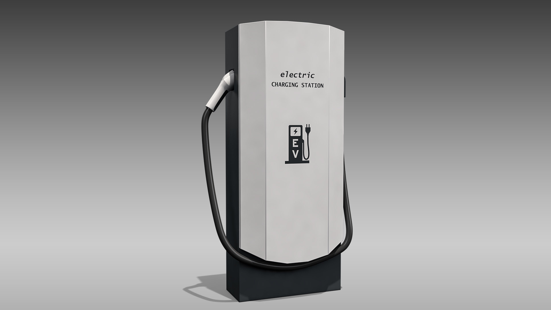 Electric vehicle charger 3D model TurboSquid 1586927