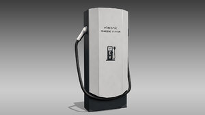 electric vehicle charger 3D model