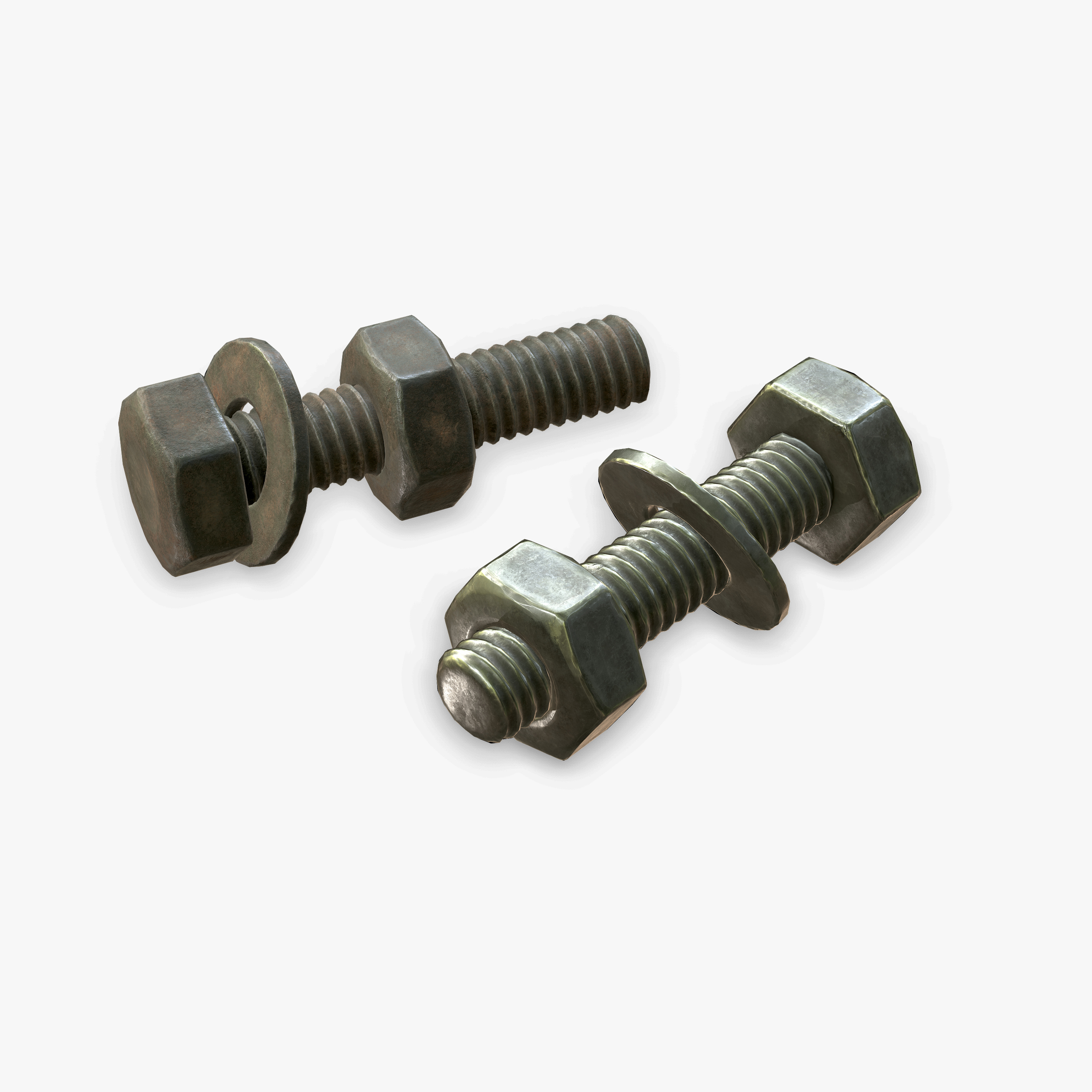 Nuts bolts 3D model TurboSquid 1321032