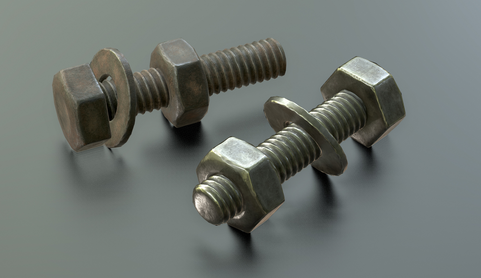 Nuts bolts 3D model TurboSquid 1321032