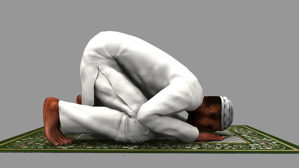 3D model muslim prayer
