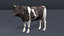 bull animal beast 3D model