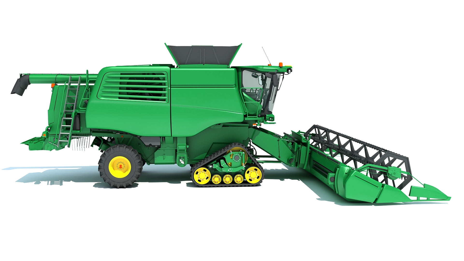 Tracked combine harvester model - TurboSquid 1587223