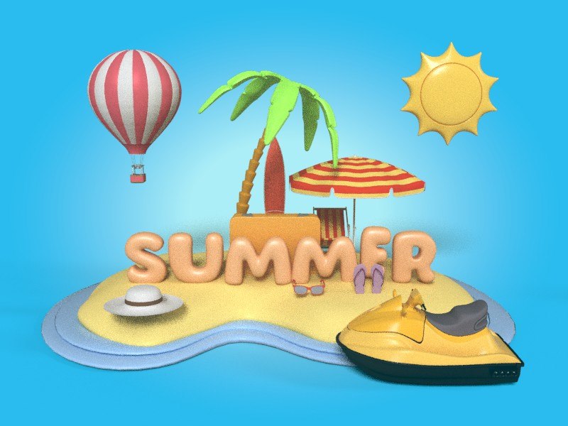 Summer 3D model TurboSquid 1587492