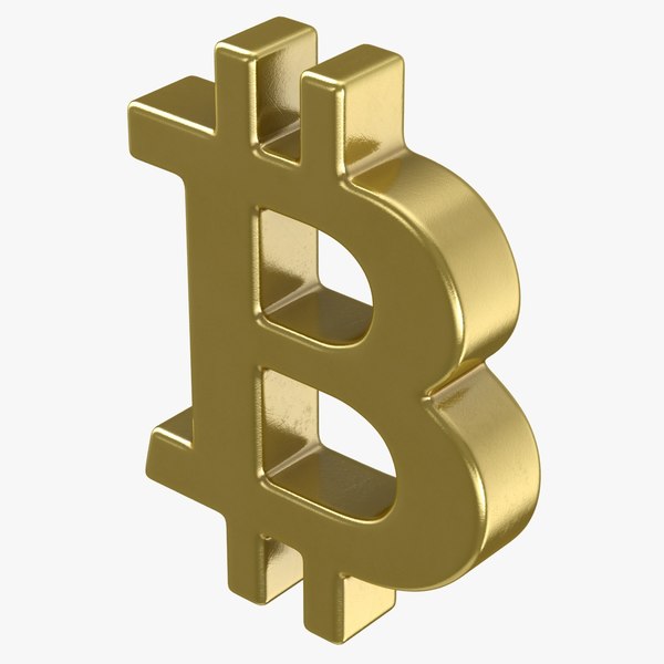 3D bitcoin symbol model