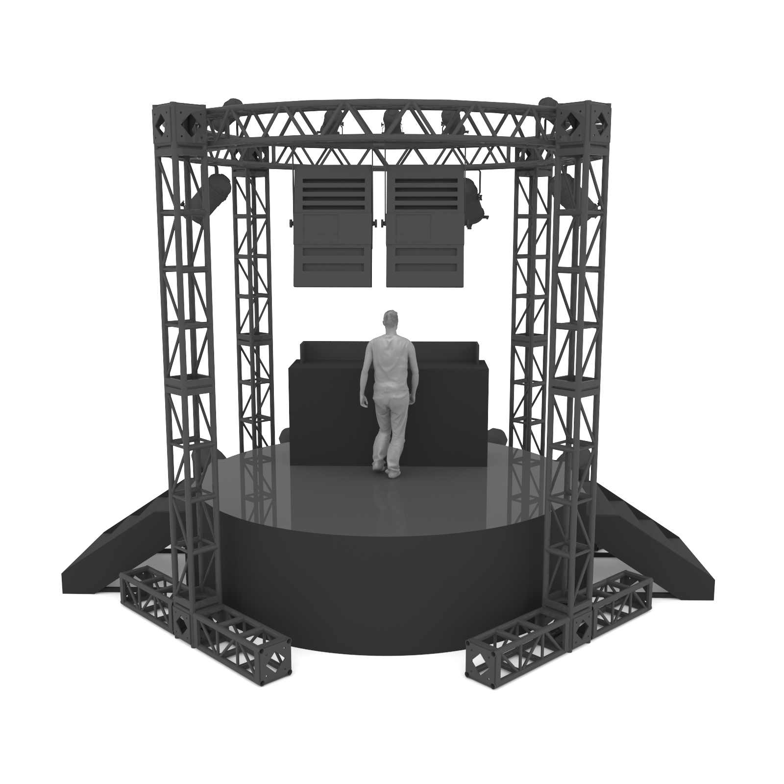 3D stage rigging - TurboSquid 1587711