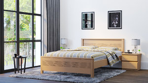 3D bedroom corona render model