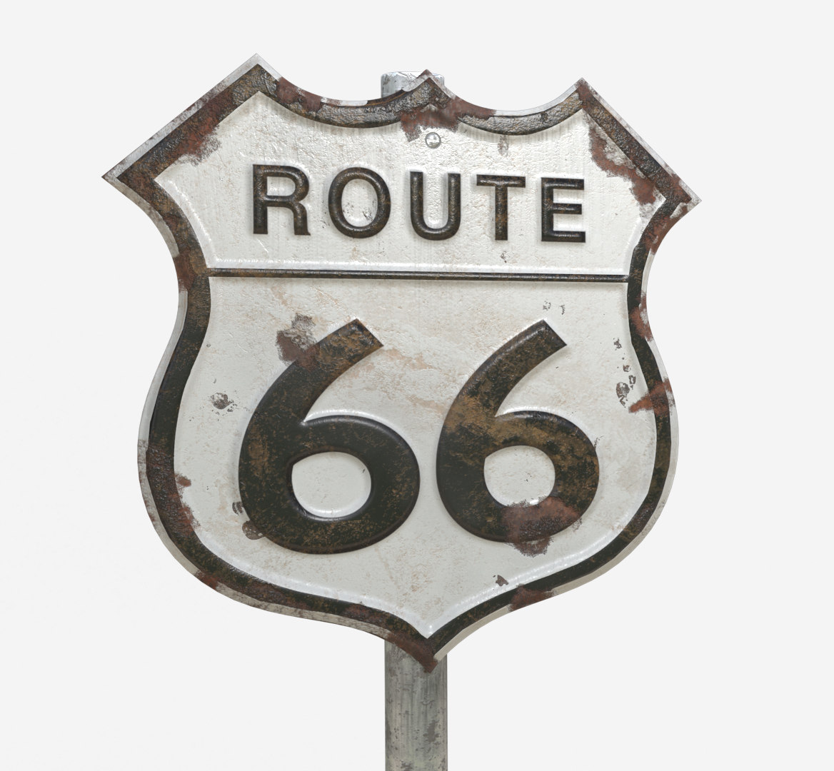 Route 66 sign 3D TurboSquid 1587805