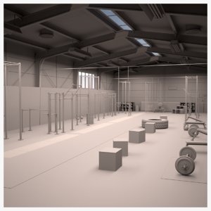 3D model crossfit gym
