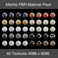 40 Marble Textures Material Pack PBR 4K