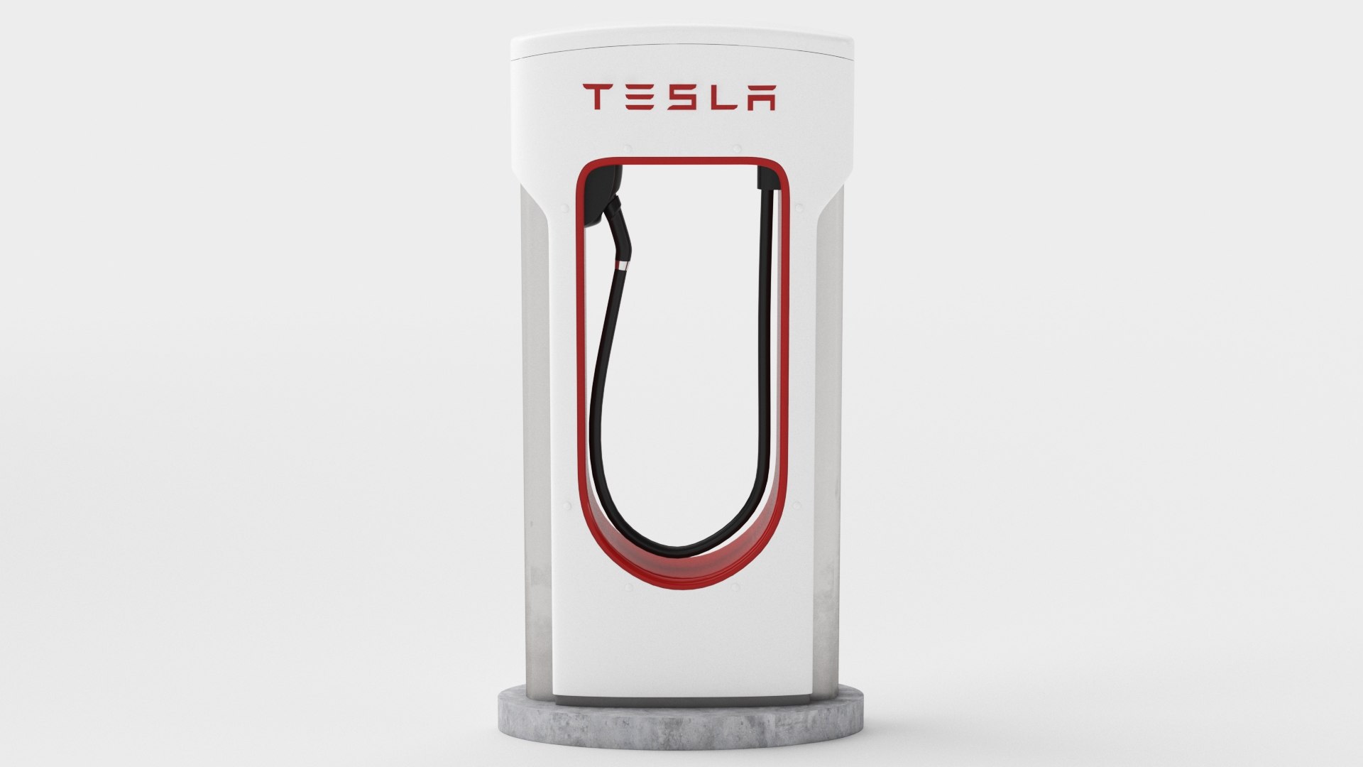 Tesla supercharger 3D model TurboSquid 1587972