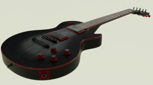 3D goth guitar