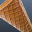 ice cream cone waffle 3D model
