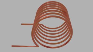 electric copper coil 3D