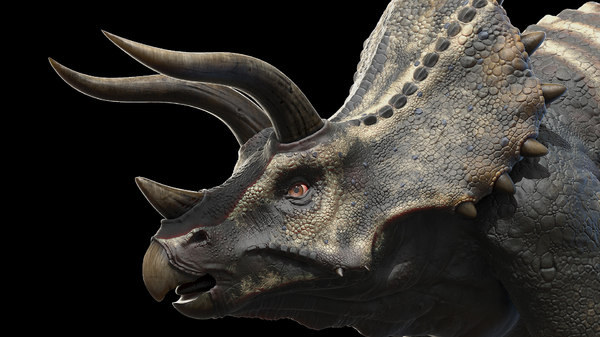 triceratops with horns