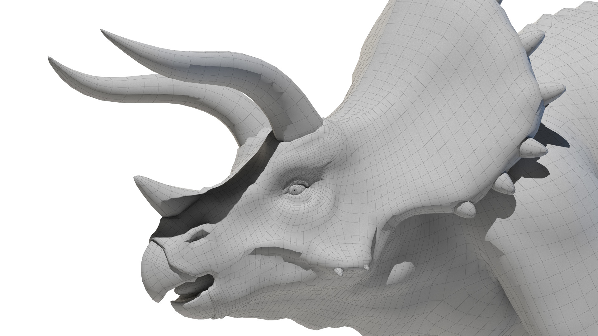 triceratops with horns