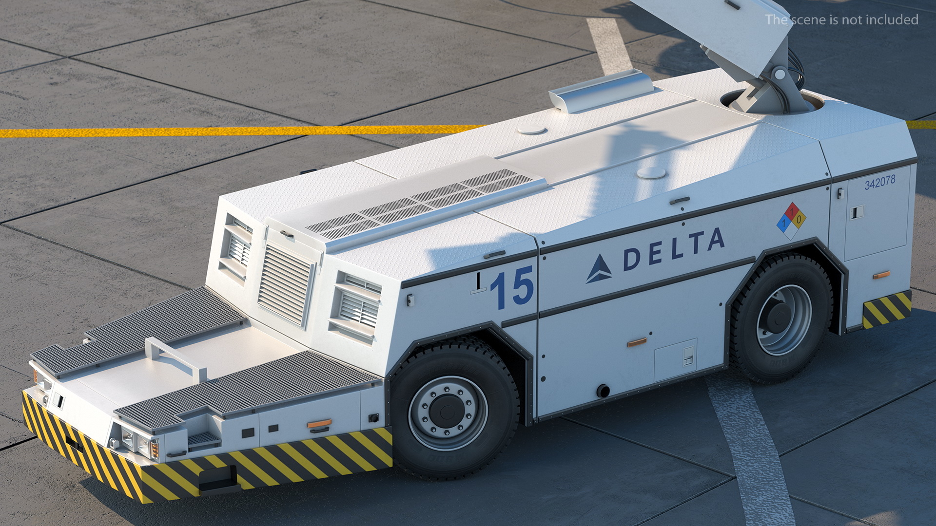 Safeaero 220 Deicing Vehicle Working Position Modelo 3D TurboSquid