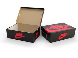 3D shoe box nike -