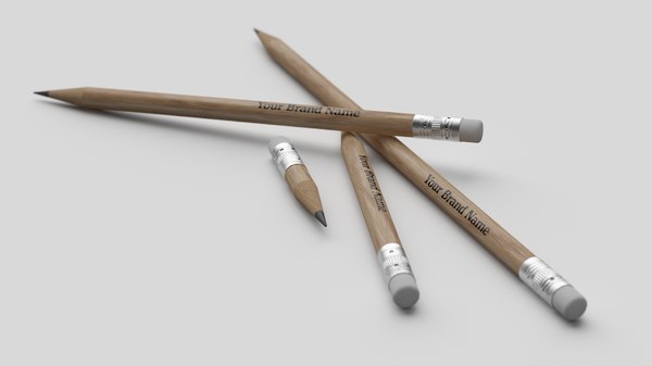 Download 3d Generic Pencil Mockup Rigged Turbosquid 1588481