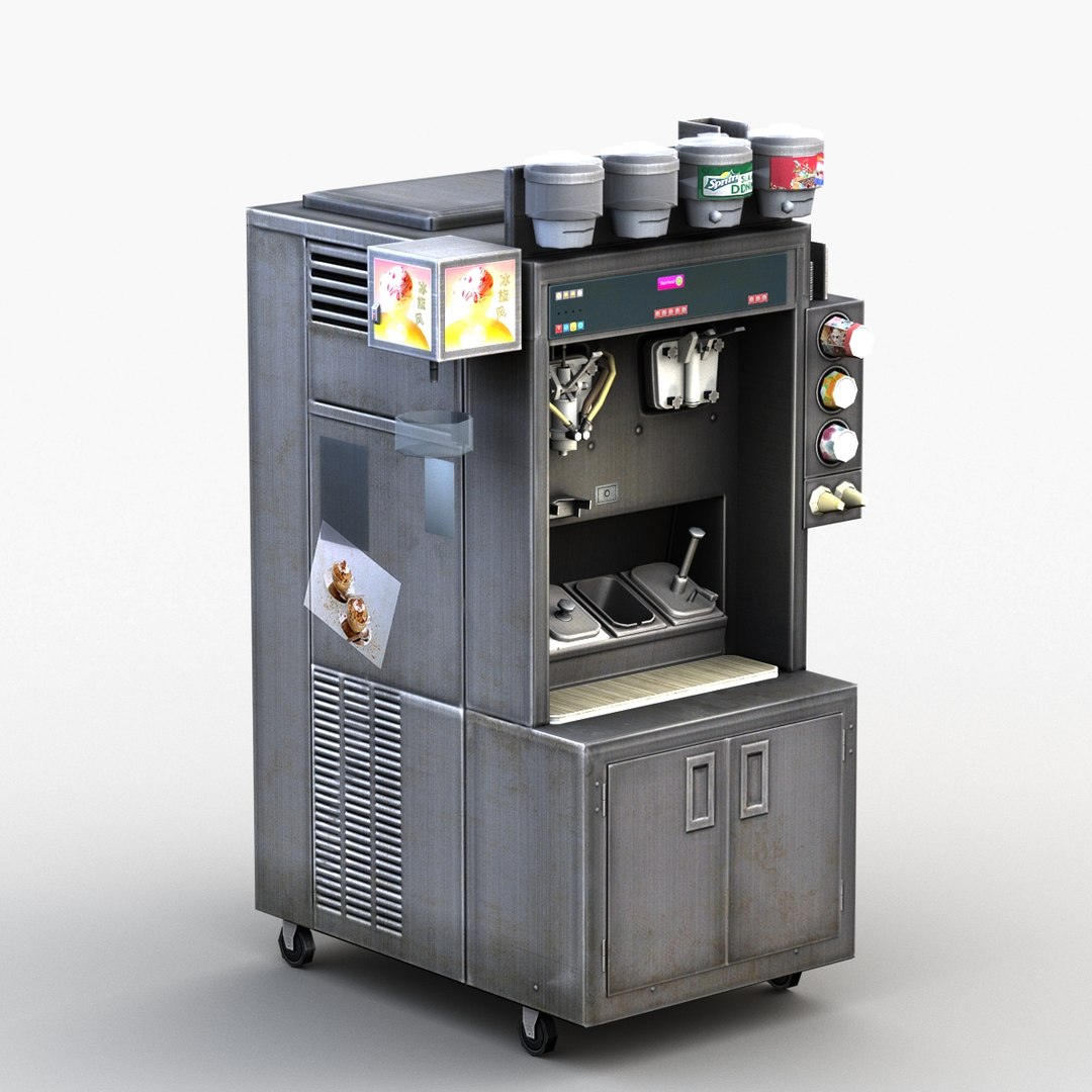 Ice cream dispenser 3D TurboSquid 1588587