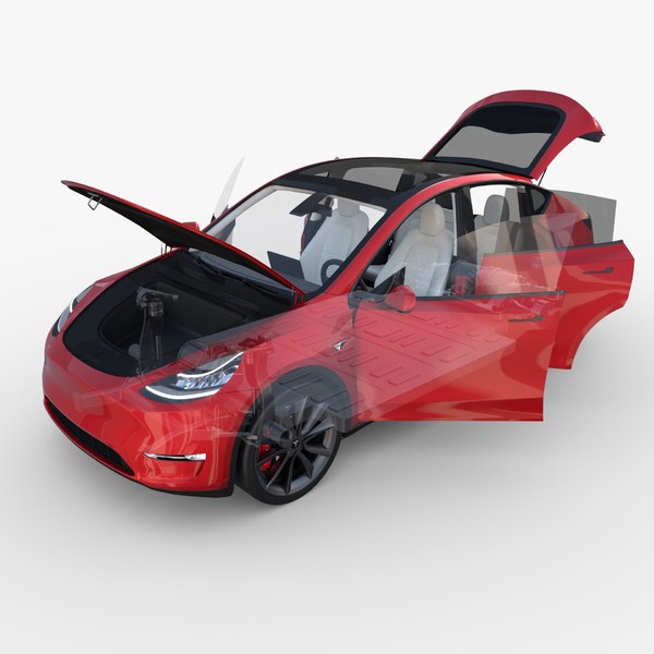 tesla y awd chassis model
