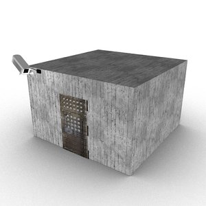 solitary confinement cell 3D model