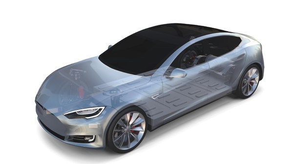 3D tesla s chassis model