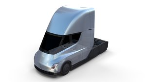 tesla semi truck chassis 3D model