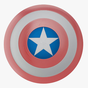 3D captain america shield