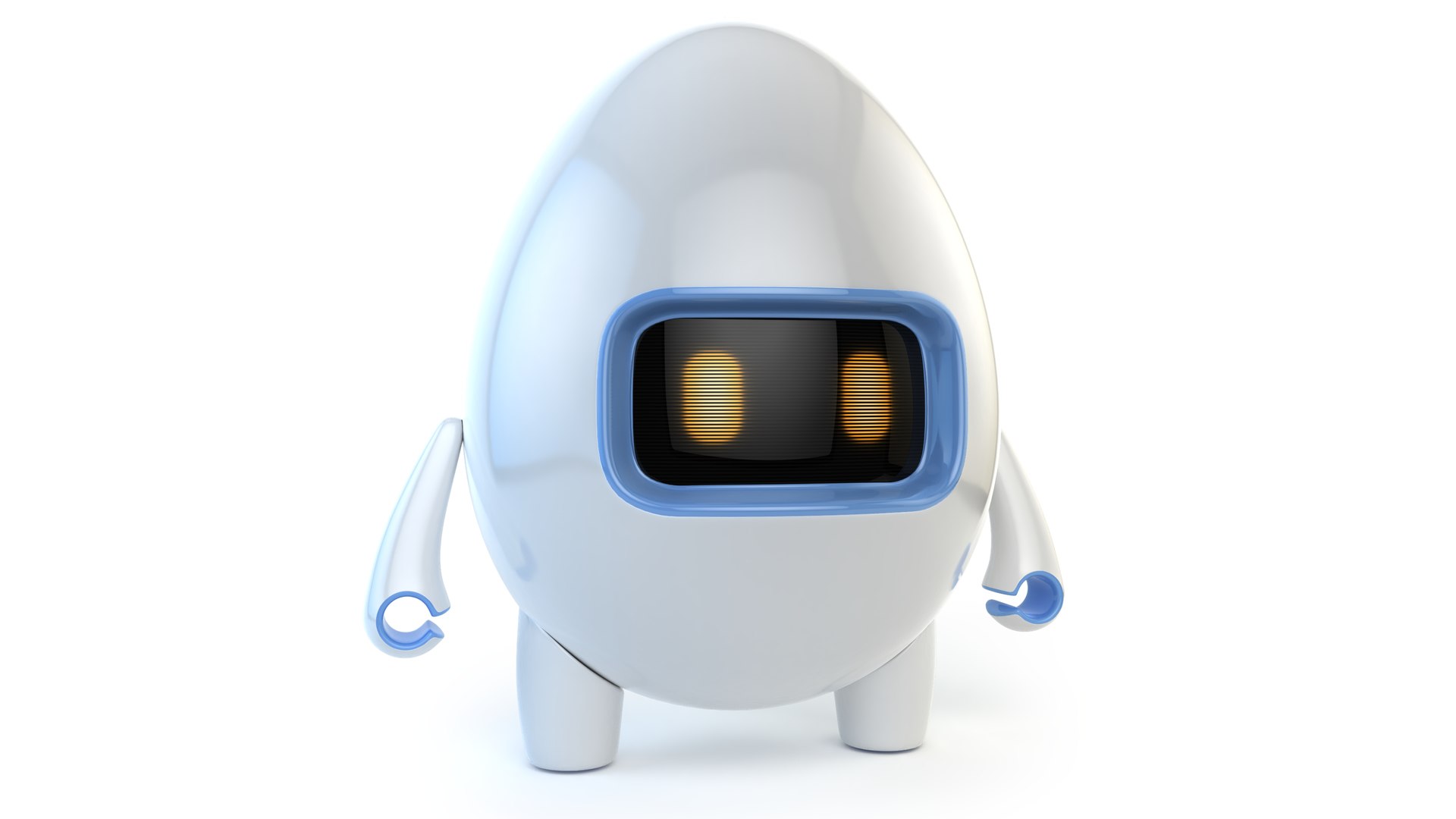 3D robot egg model TurboSquid 1589434