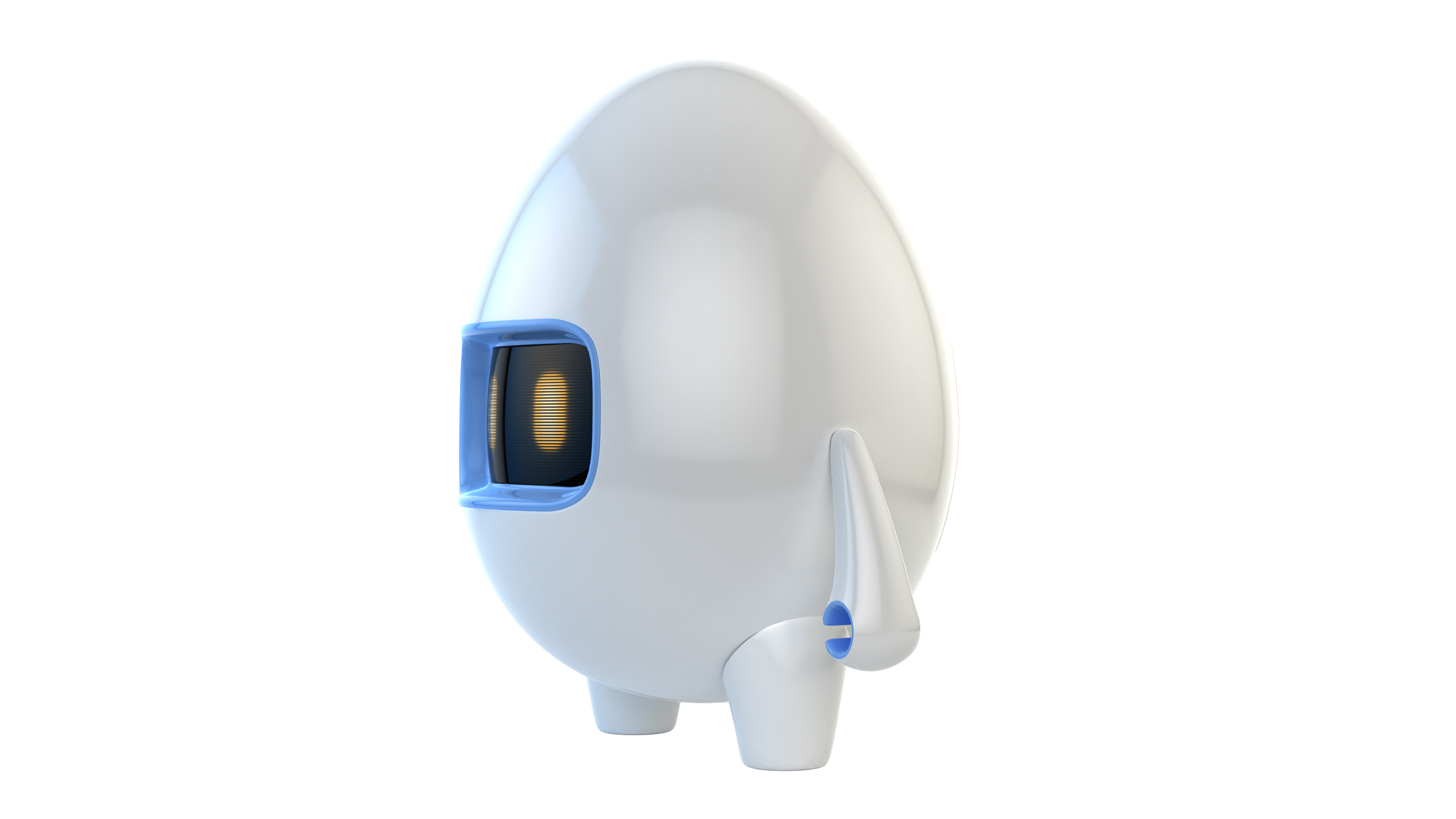 3D robot egg model TurboSquid 1589434
