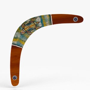 australian boomerang 3 3D model
