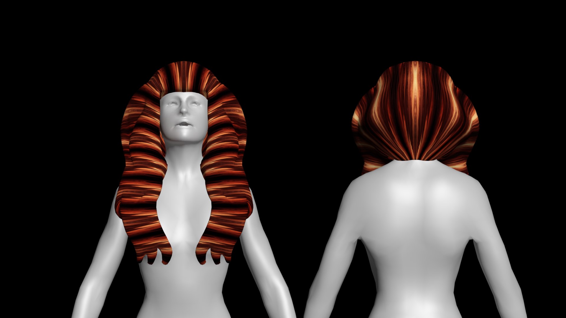 Free woman s hair 3D model - TurboSquid 1589566