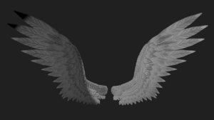 3D angel wings
