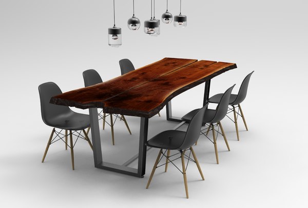 3d Model Rustic Wooden Table, Best Reclaimed Wood Dining Tables In Ecuador