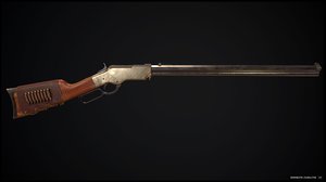 3D henry repeater rifle model
