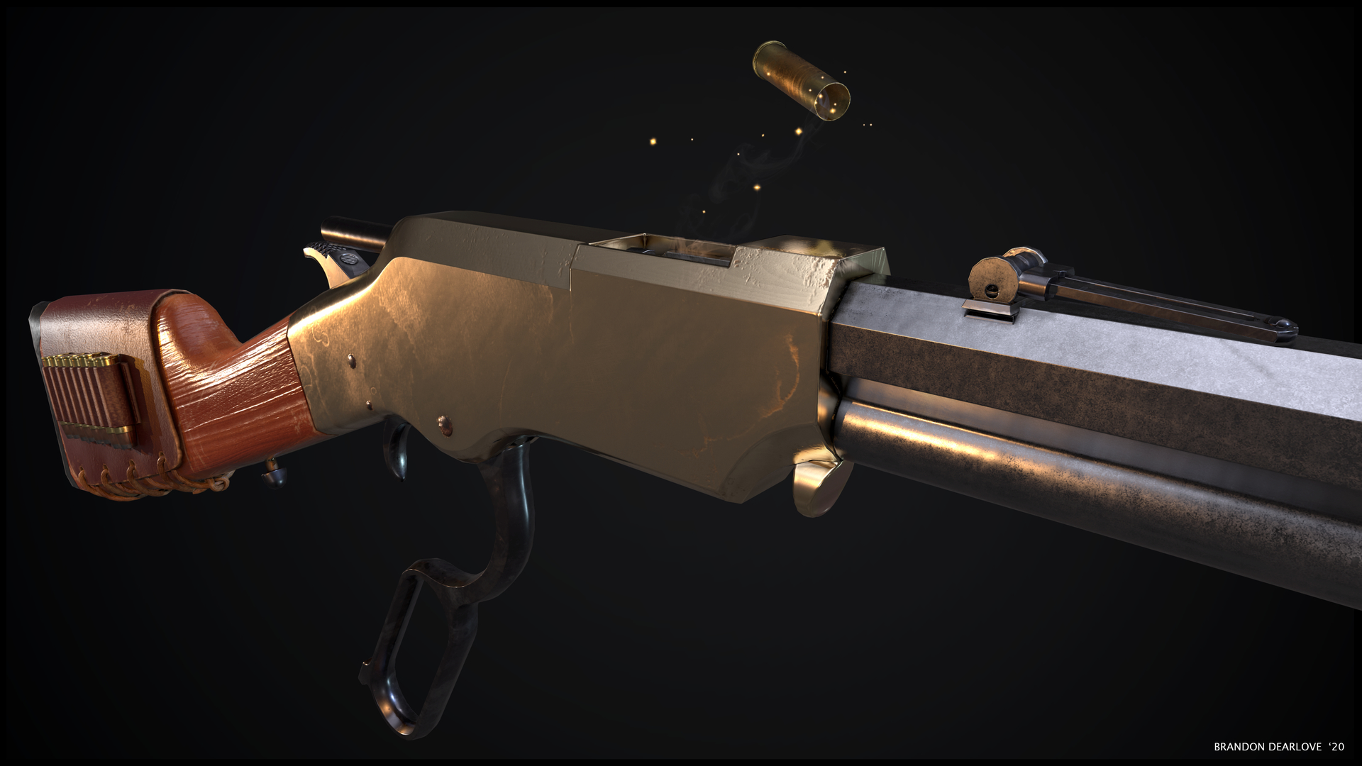 3D henry repeater rifle model TurboSquid 1589981