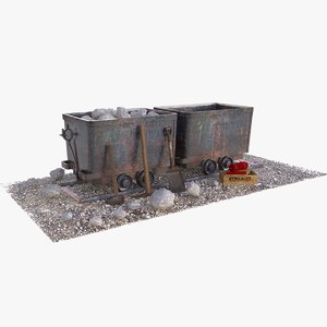 mining cart 3D model