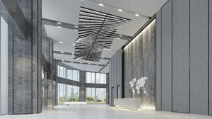 office lobby interior model