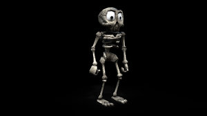skeleton character rigged model