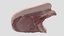 raw meat pork beef 3D model